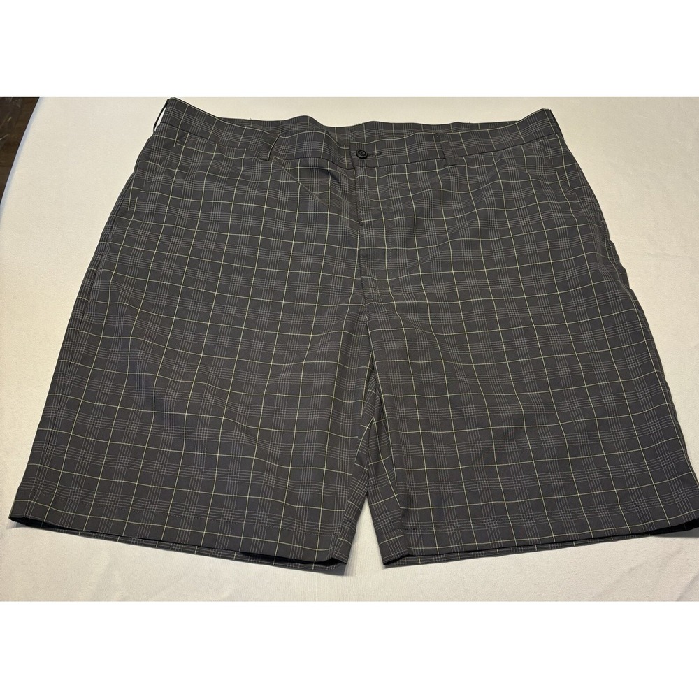 Ben Hogan Mens Size 42 Gray Green Plaid‎ Lightweight Golf Performance Shorts
